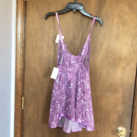 NWT sheer floral nighty panty set embroidered & sequin accents size S - Picture 14 of 14